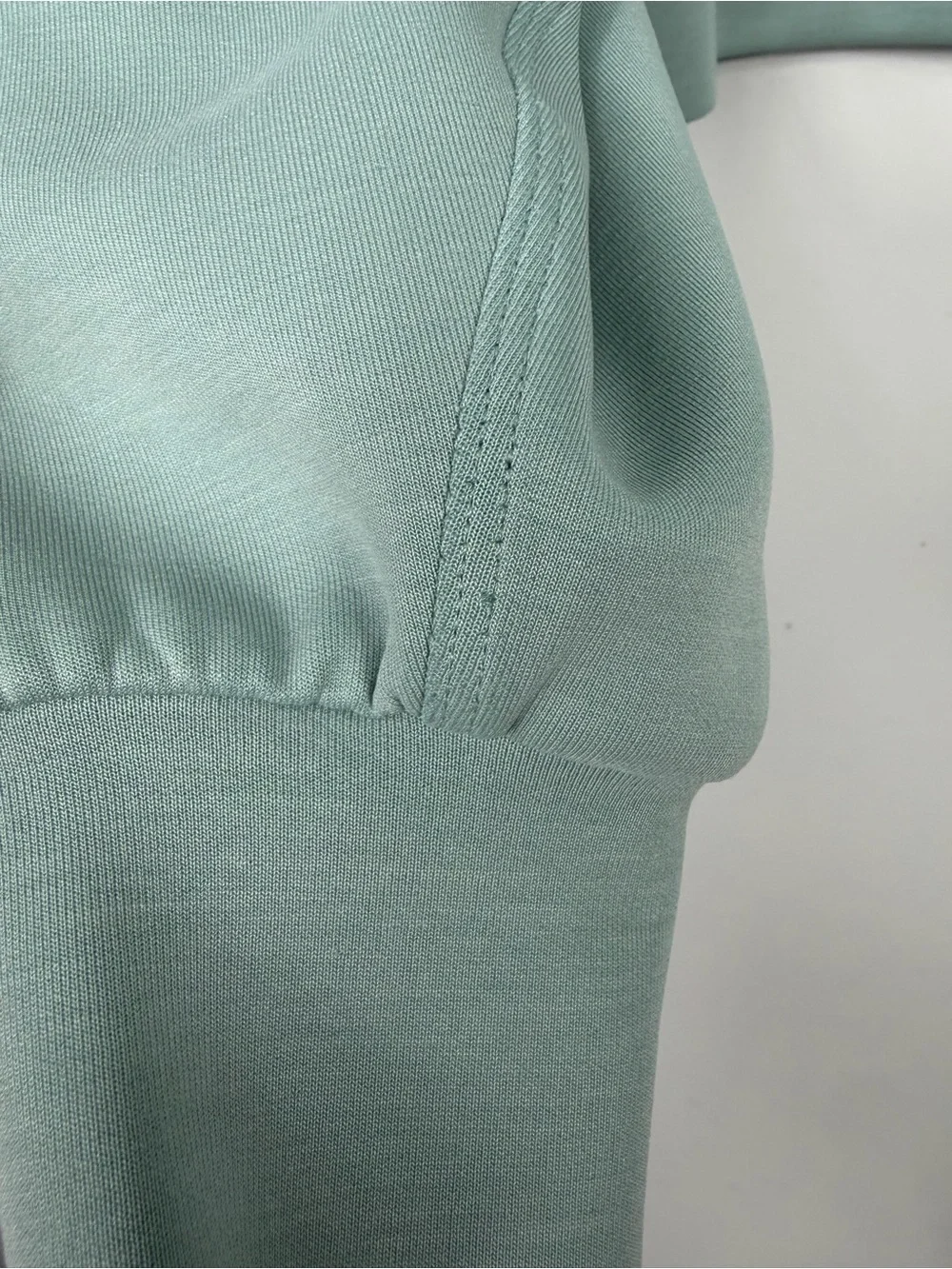 Lululemon Perfectly Oversized Cropped Crew *Softstreme Silver Blue sz 2